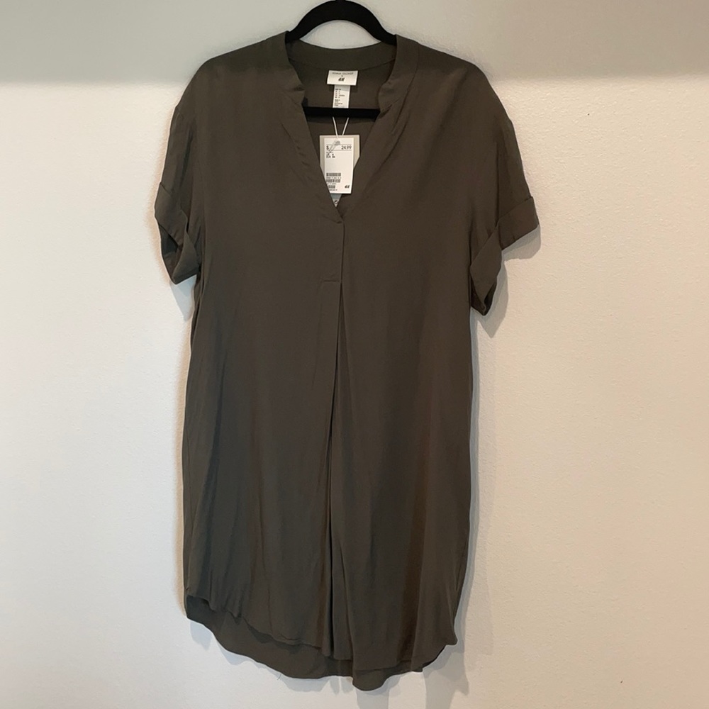 H&M Olive Green Dress